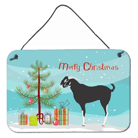 Carolines Treasures Black Bengal Goat Christmas Wall or Door Hanging Prints BB9251DS812